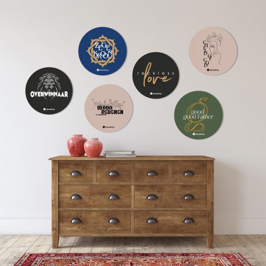 Impressie muurcirkels Opwekking