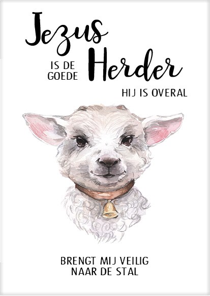 Poster 50x70 Jezus is de Goede Herder - MA33215 - Posters XL bij MajesticAlly