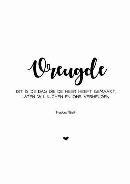 Poster A3 'Vreugde' - MA33109 -  Posters A3 bij MajesticAlly