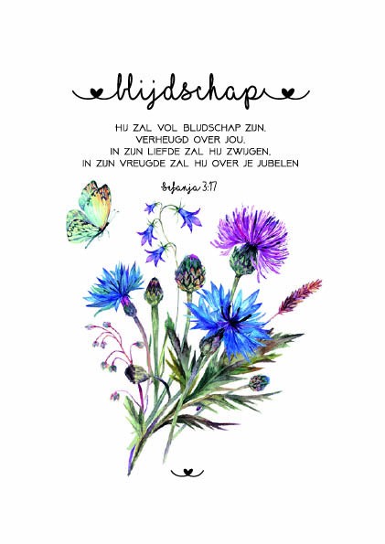 Poster A3 'Blijdschap' - MA33110 -  Posters A3 bij MajesticAlly