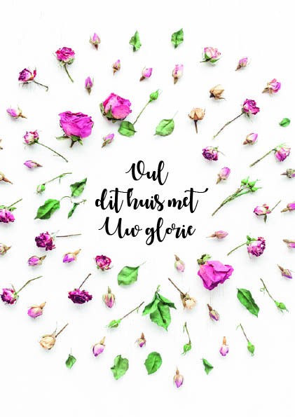 Poster A3 'Vul dit huis met Uw glorie' - MA33114 - Posters A3 bij MajesticAlly