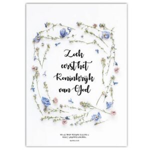 Poster 50x70 zoek eerst het Koninkrijk - MA33203 - Posters XL bij MajesticAlly