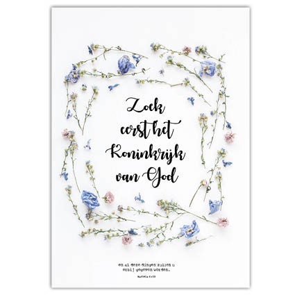 images Poster 50x70 zoek eerst het Koninkrijk - MA33203 - Posters XL bij MajesticAlly