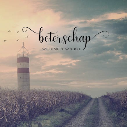 images Kaart 'Beterschap we denken aan jou' - MA34003 - Stille momenten bij MajesticAlly