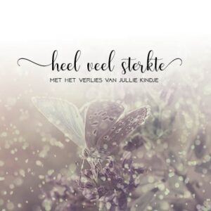 Kaart 'Sterkte verlies kindje' - MA34031 - Stille momenten bij MajesticAlly