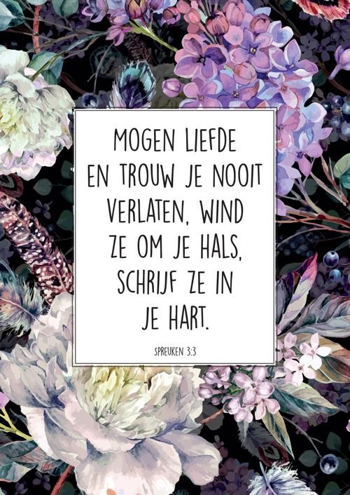 Poster A3 'Liefde en trouw' - MA33121 - Posters A3 bij MajesticAlly