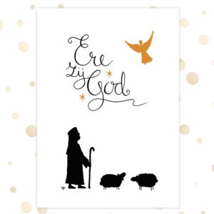 Poster A4 'Ere zij God' - MA36203 - Diverse kerstcadeaus bij MajesticAlly
