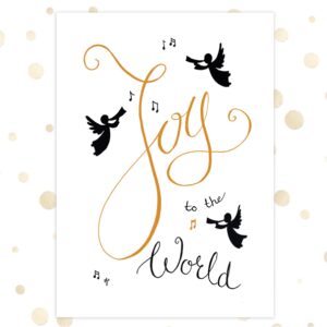 Poster A4 'Joy to the world' - MA36204 - Diverse kerstcadeaus bij MajesticAlly