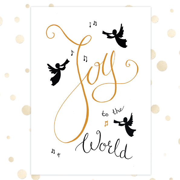 images Poster A4 'Joy to the world' - MA36204 - Diverse kerstcadeaus bij MajesticAlly