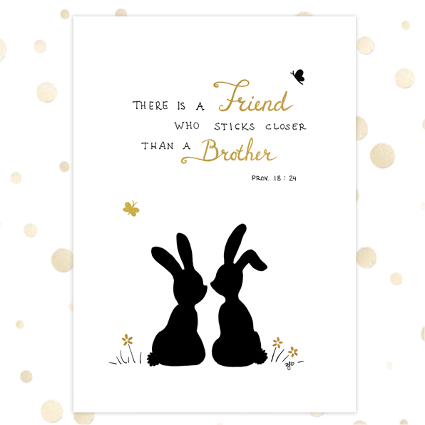images Poster A4 'There is a Friend' - MA36210 - Posters A4 bij MajesticAlly