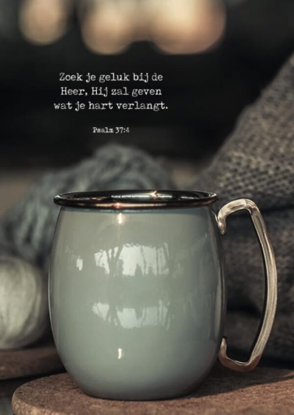 Poster A4 'Zoek je geluk bij de Heer' - MA37118 - Posters A4 bij MajesticAlly