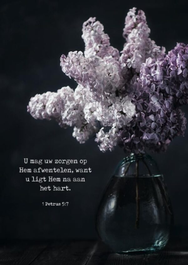 Poster A4 'U mag uw zorgen op Hem afwentelen' - MA37121 - Posters A4 bij MajesticAlly