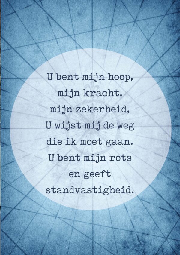 Poster A4 U bent mijn hoop - Opwekking 564 - 552649P - Posters bij MajesticAlly