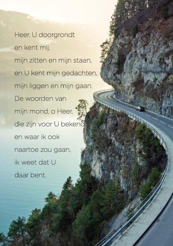 Poster A4 Heer U doorgrondt en kent mij - Opwekking 518 - 552665P - Posters bij MajesticAlly