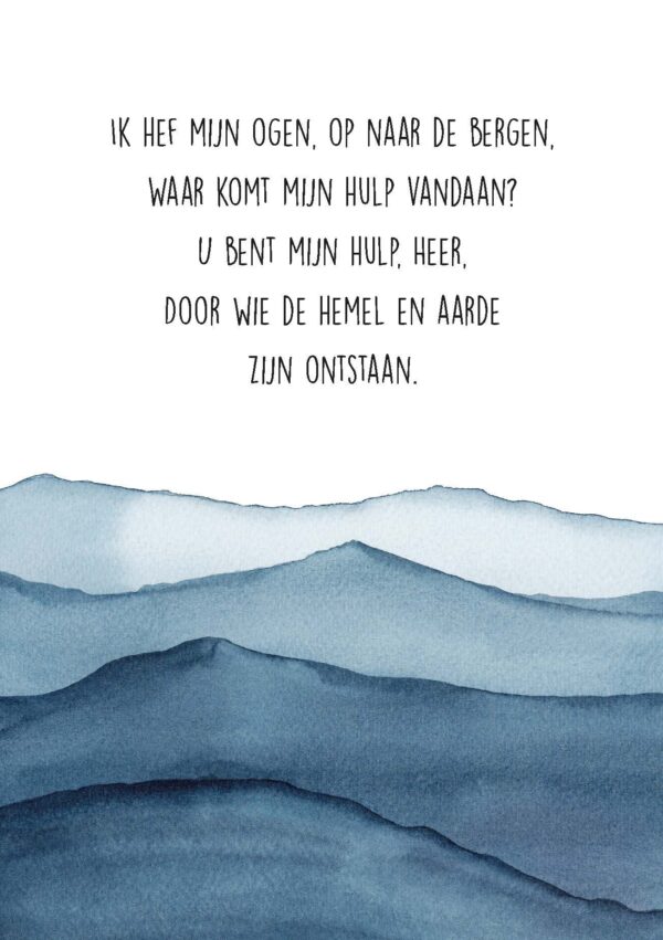 Poster A4 Ik hef mijn ogen op - Opwekking 451 - 552646P - Posters bij MajesticAlly