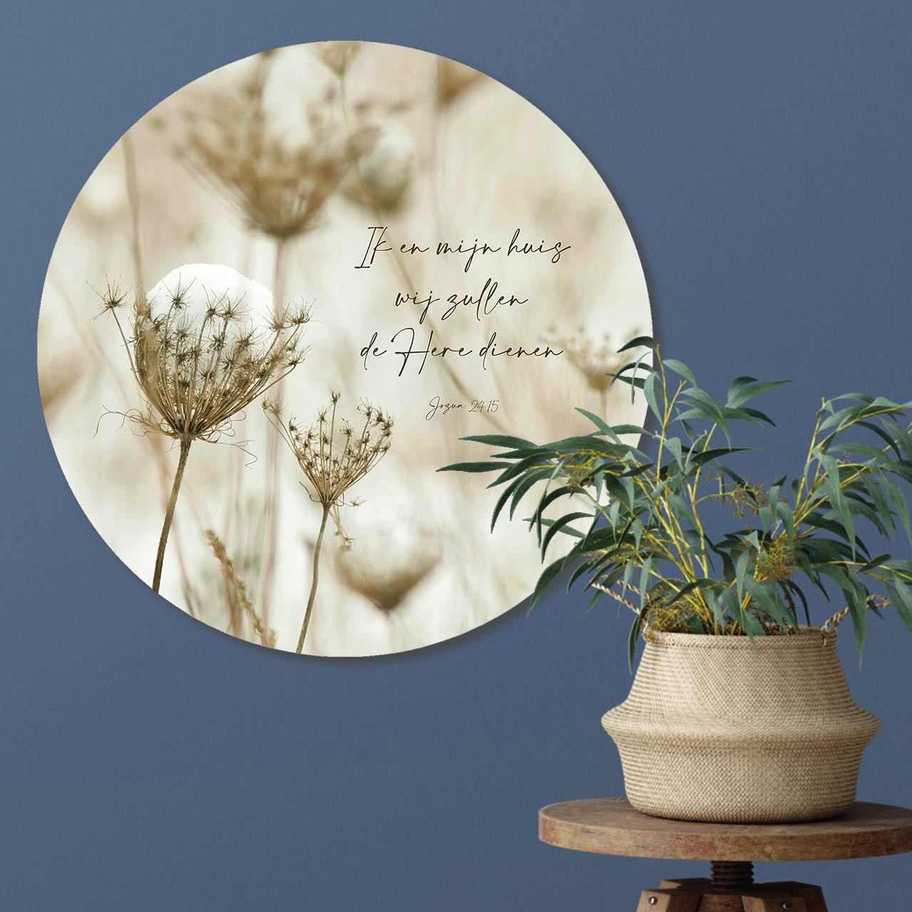 images Muurcirkel 'Ik en mijn huis' - 60 cm - MA39306 - Wanddeco bij MajesticAlly