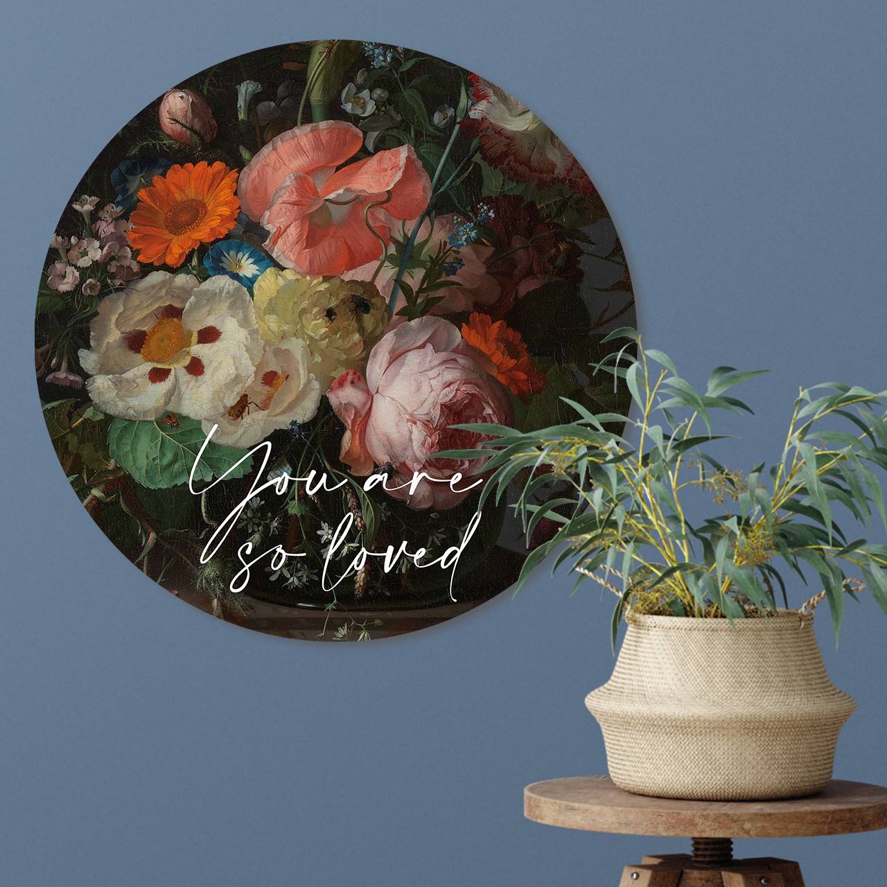 images Muurcirkel 'You are so loved' - 60 cm - MA39317 - Wanddeco bij MajesticAlly