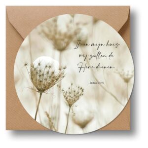 Cirkelcadeau 'Ik en mijn huis' - MA39606 - Cadeauborden bij MajesticAlly