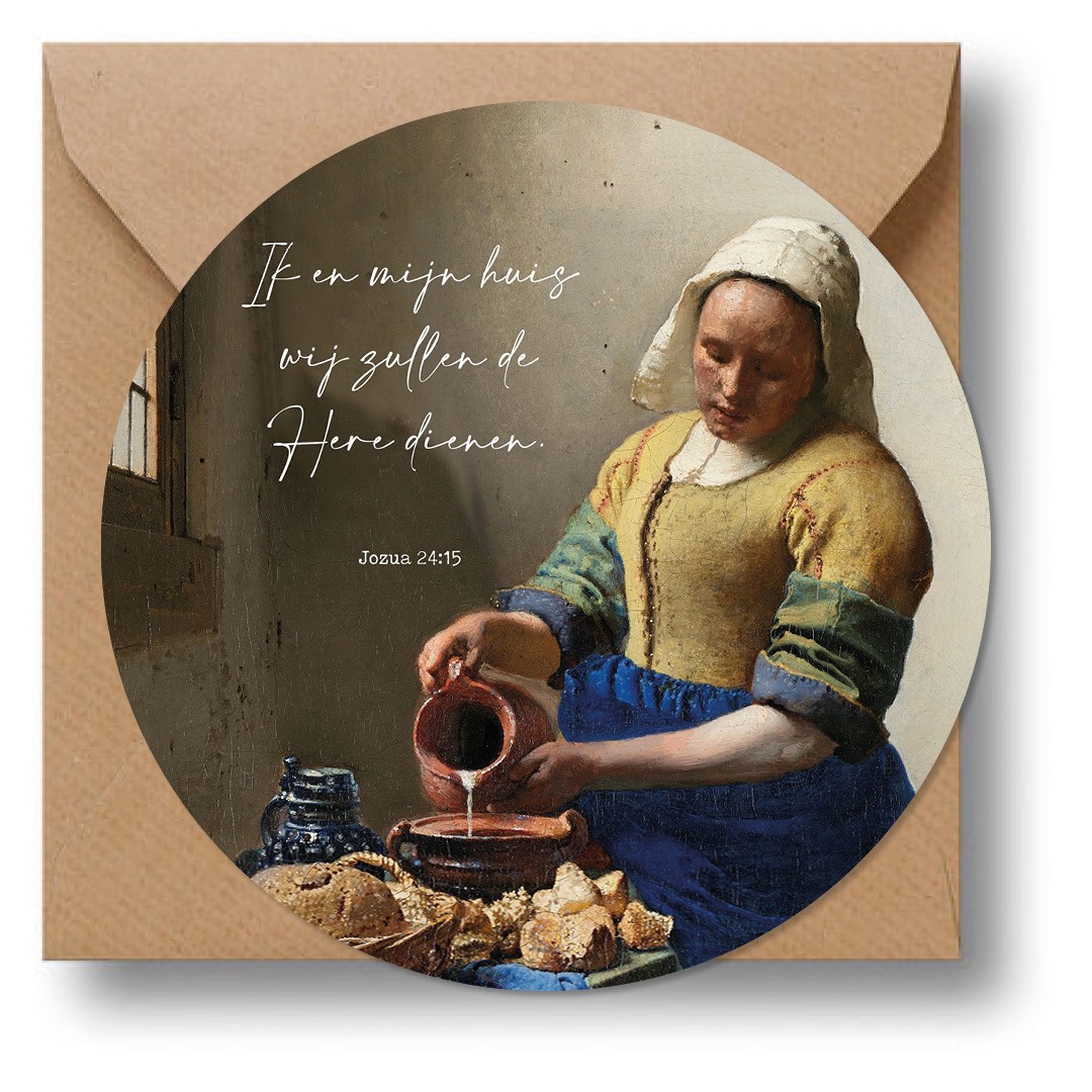 images Cirkelcadeau 'Melkmeisje' - MA39611 - Cadeauborden bij MajesticAlly