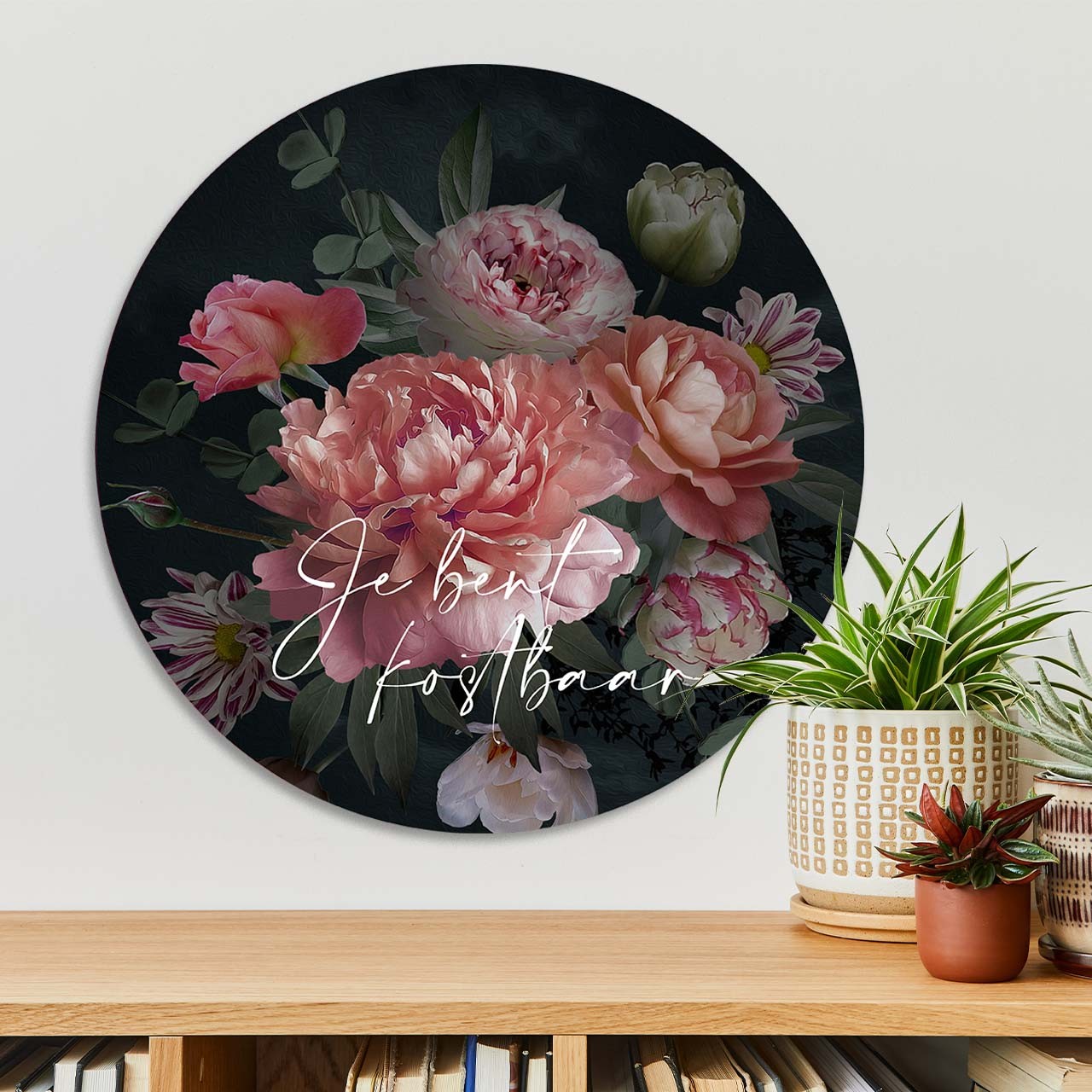 images Muurcirkel 'Je bent kostbaar' - 30 cm - MA39220 - Wanddeco bij MajesticAlly