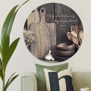 Muurcirkel 'Dagelijks brood' - 60 cm - MA39321 - Wanddeco bij MajesticAlly