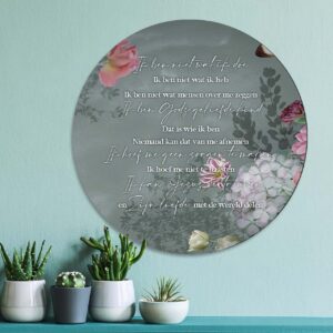 Muurcirkel 'Gods geliefde kind' - 60 cm - MA39326 - Wanddeco bij MajesticAlly