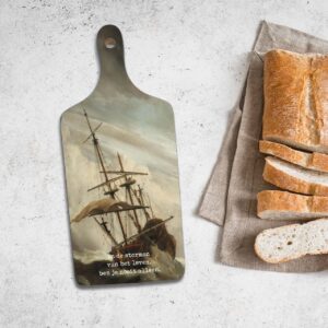 Broodplank 'In de stormen van het leven' - MA27403 -  Wood Deco  bij MajesticAlly