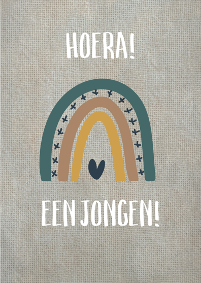 Wenskaart 'Een jongen' - MA43003 -  Courage bij MajesticAlly