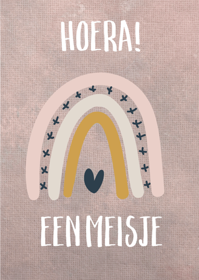 Wenskaart 'Een meisje' - MA43004 -  Courage bij MajesticAlly