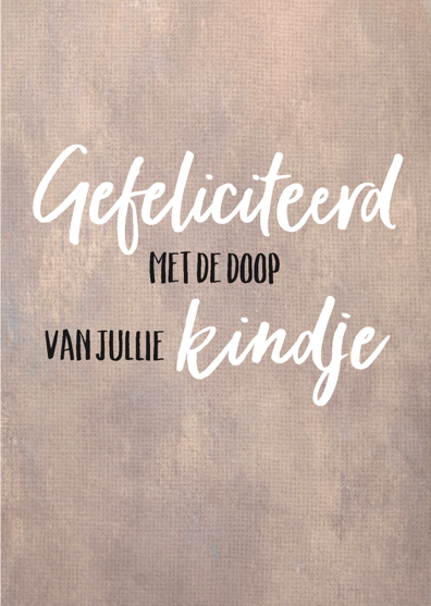 Wenskaart 'Doop kindje' - MA43006 - Courage bij MajesticAlly