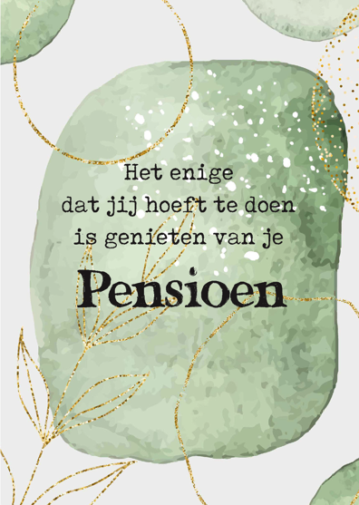 Wenskaart 'Pensioen' - MA43030 - Courage bij MajesticAlly