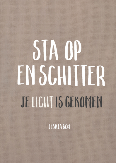 Wenskaart 'Sta op en schitter' - MA43032 - Courage bij MajesticAlly