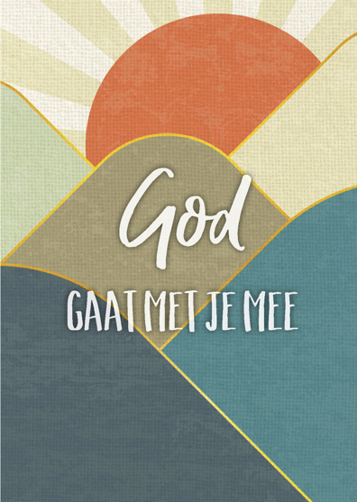 Wenskaart 'God gaat met je mee' - MA43033 - Courage bij MajesticAlly