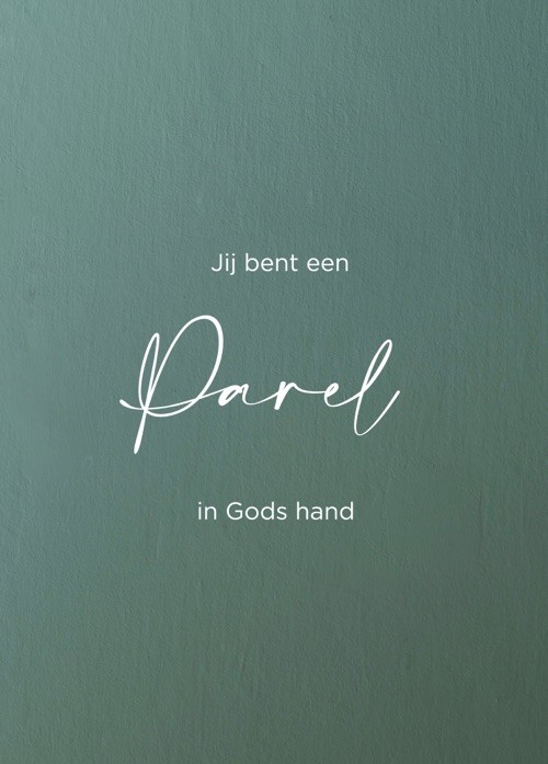 Poster 50x70 Jij bent een parel - 552592P - Posters XL bij MajesticAlly