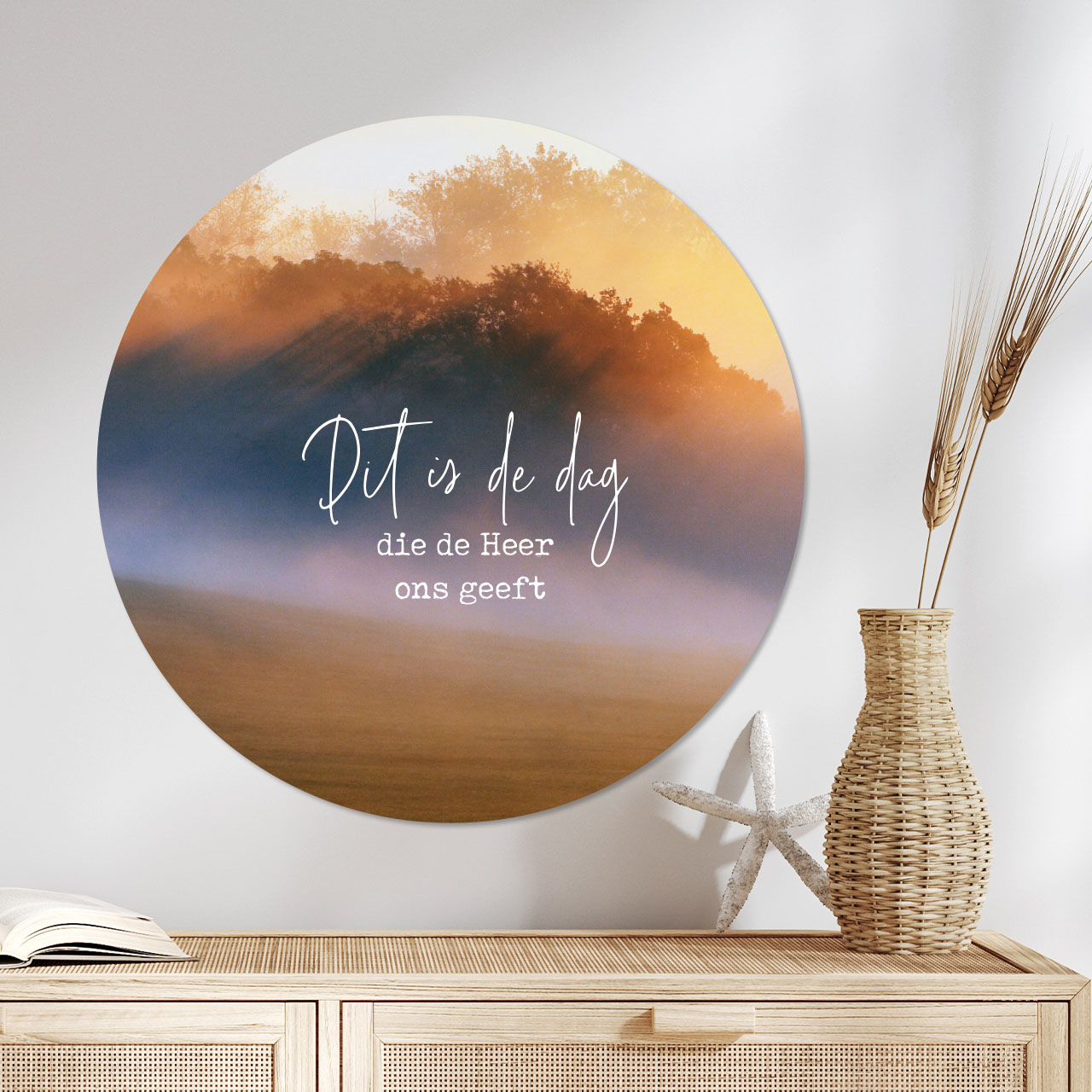 Muurcirkel 'Dit is de dag die de Heer ons geeft' - 40 cm Muurcirkel 'Dit is de dag die de Heer ons geeft' - 40 cm