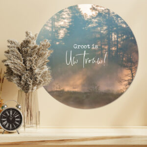 Muurcirkel 'Groot is Uw trouw' - 60 cm