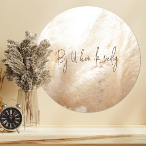 Muurcirkel 'Bij U ben ik veilig' - 60 cm