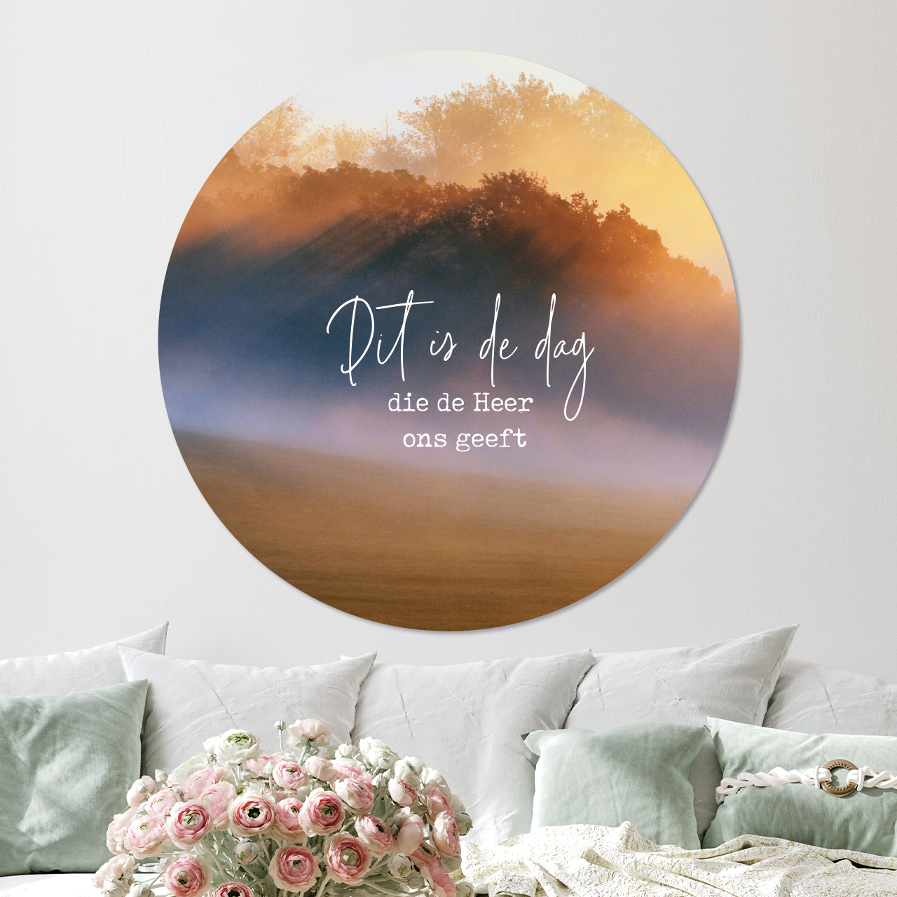 MA39447 Muurcirkel 'Dit is de dag die de Heer ons geeft' - 100 cm