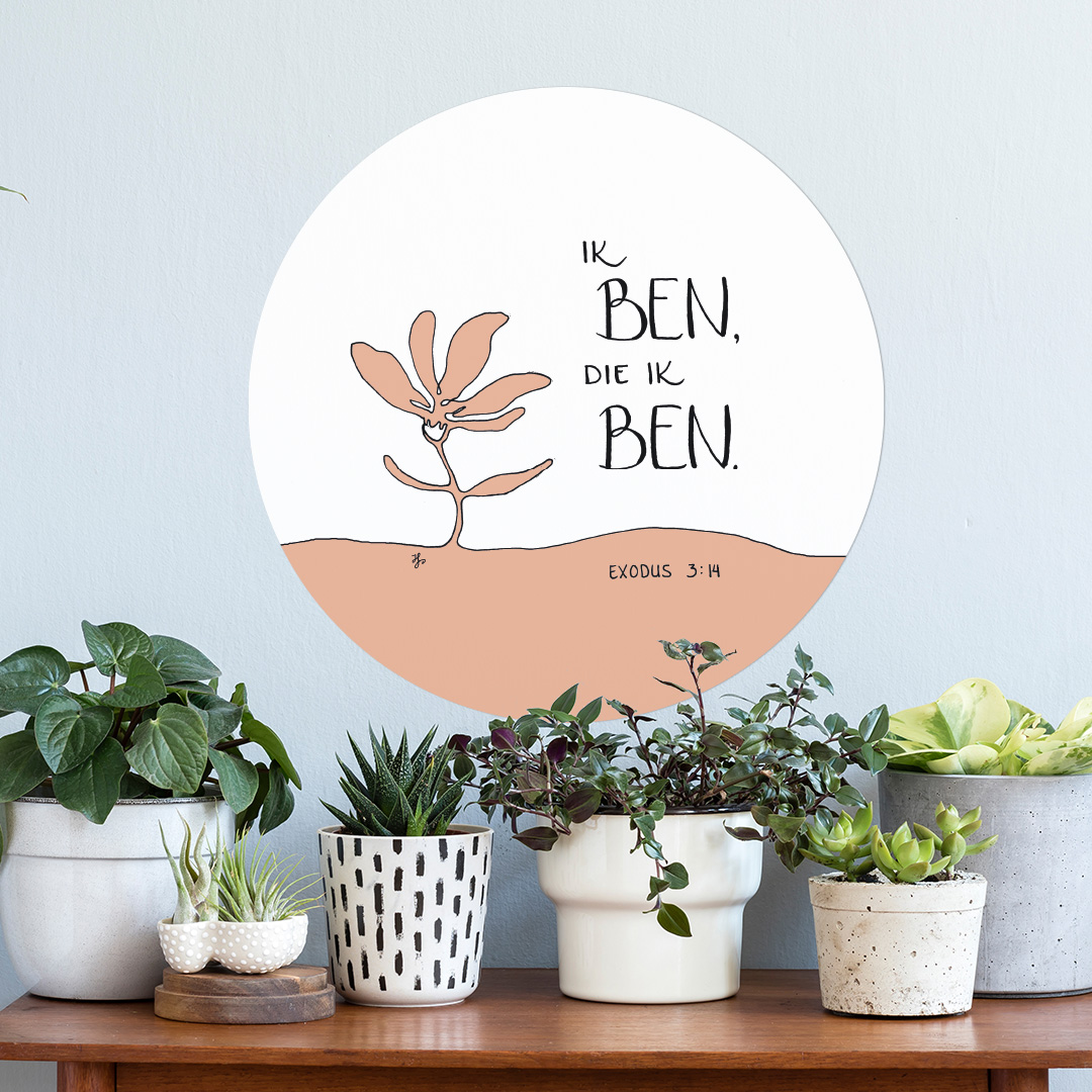MA39255 Muurcirkel 'Ik ben, die Ik ben' - 30 cm MA39255 Muurcirkel 'Ik ben, die Ik ben' - 30 cm