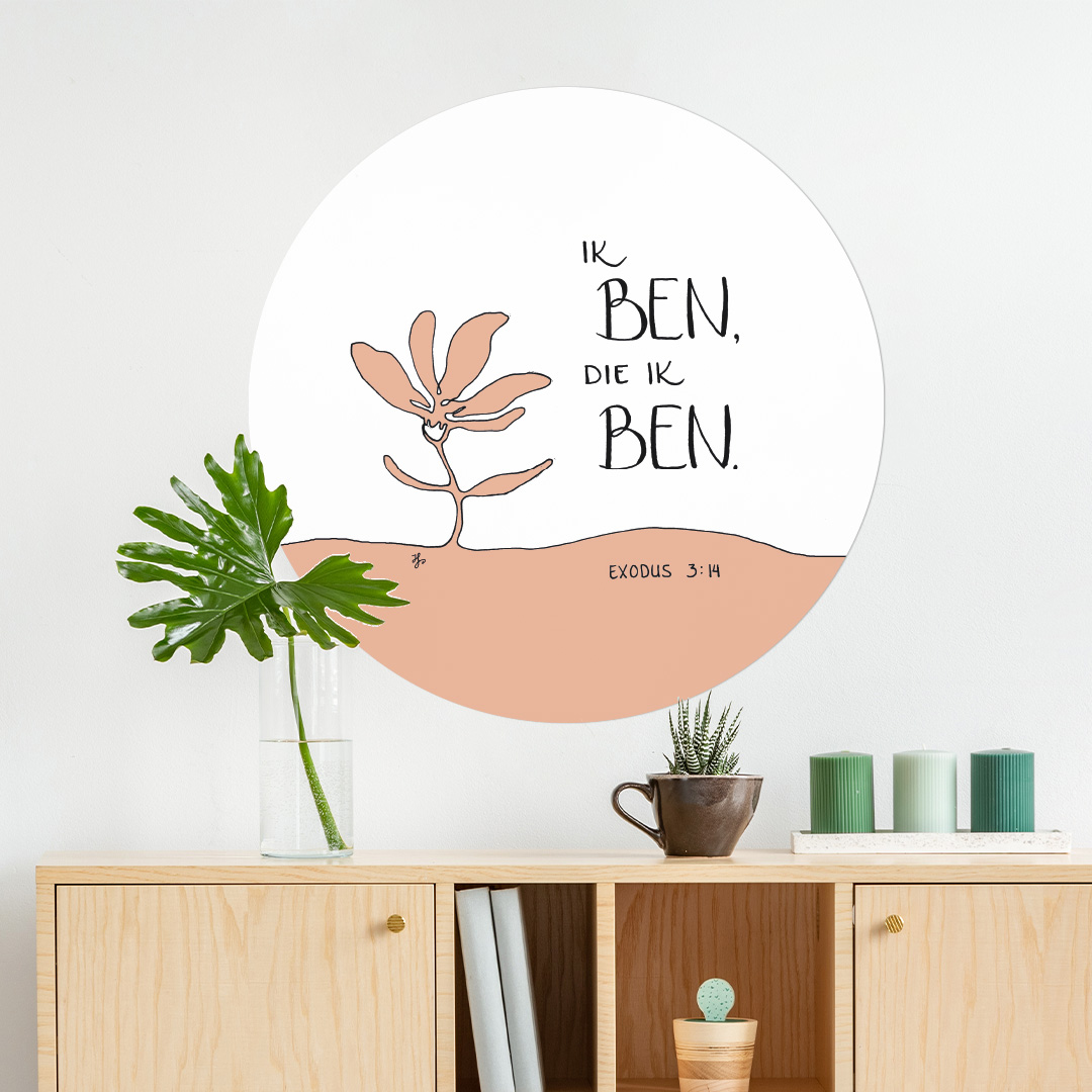 MA39355 Muurcirkel 'Ik ben, die Ik ben' - 60 cm MA39355 Muurcirkel 'Ik ben, die Ik ben' - 60 cm
