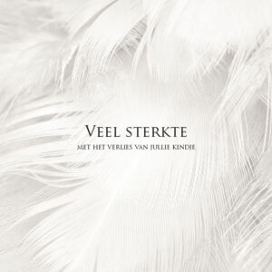 MA34131 - Vierkante wenskaart 'Veel sterkte - verlies kindje'