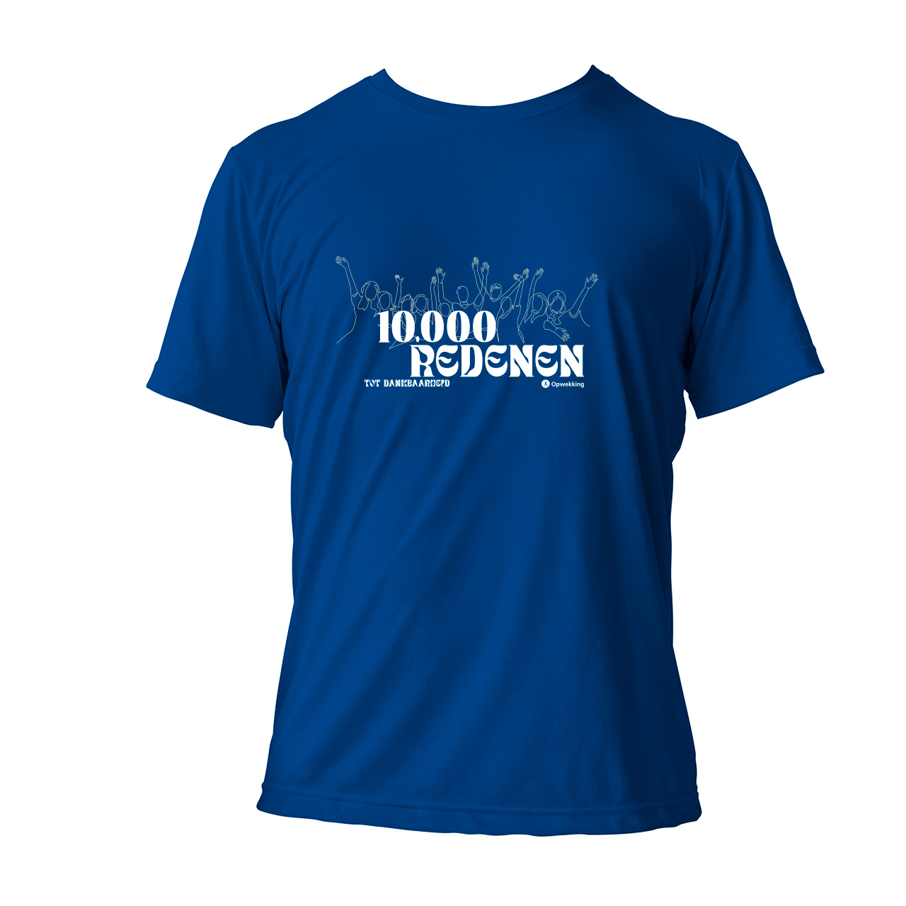 T-shirt 10.000 redenen Blauw T-shirt 10.000 redenen Blauw
