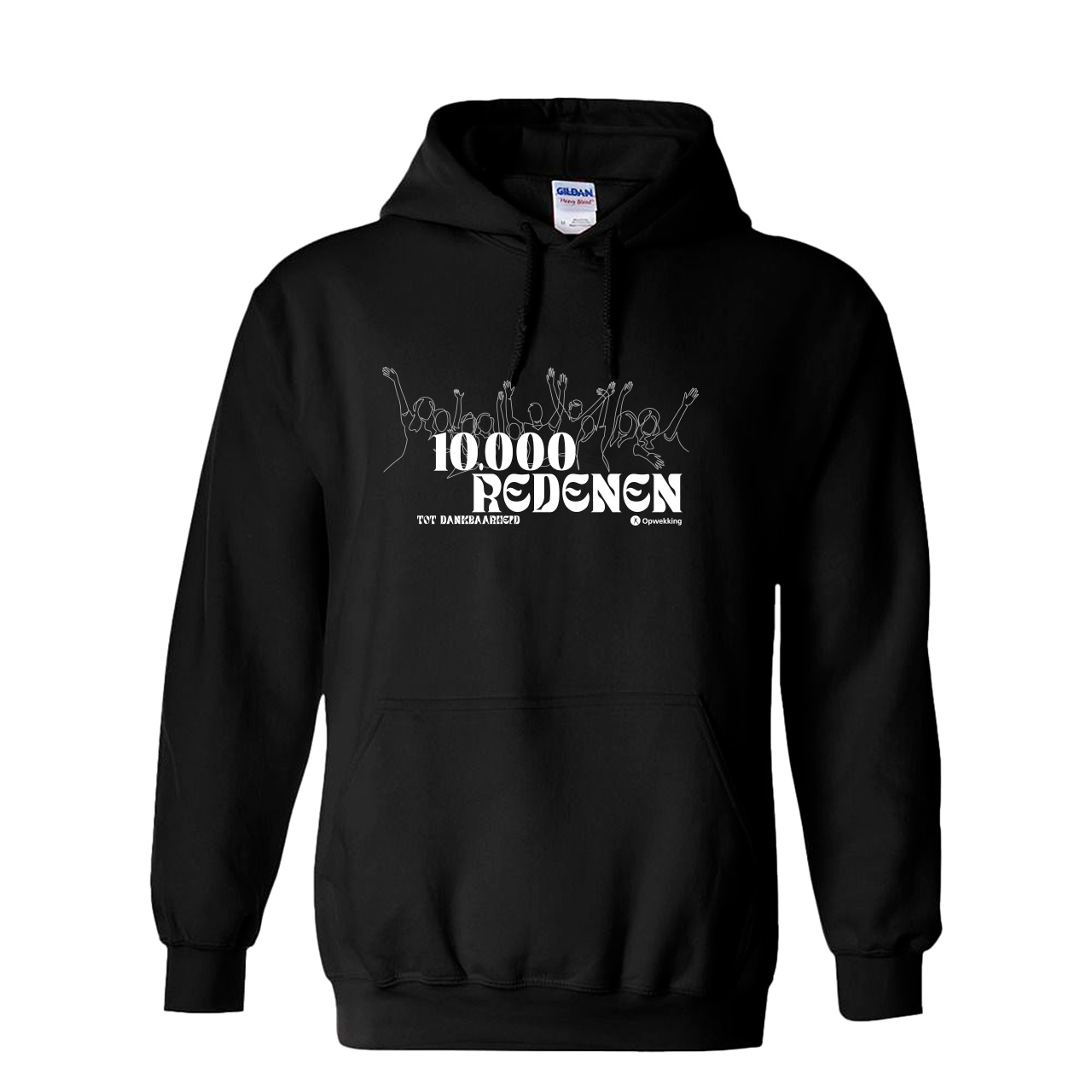 Hoodie 10.000 redenen Zwart Hoodie 10.000 redenen Zwart