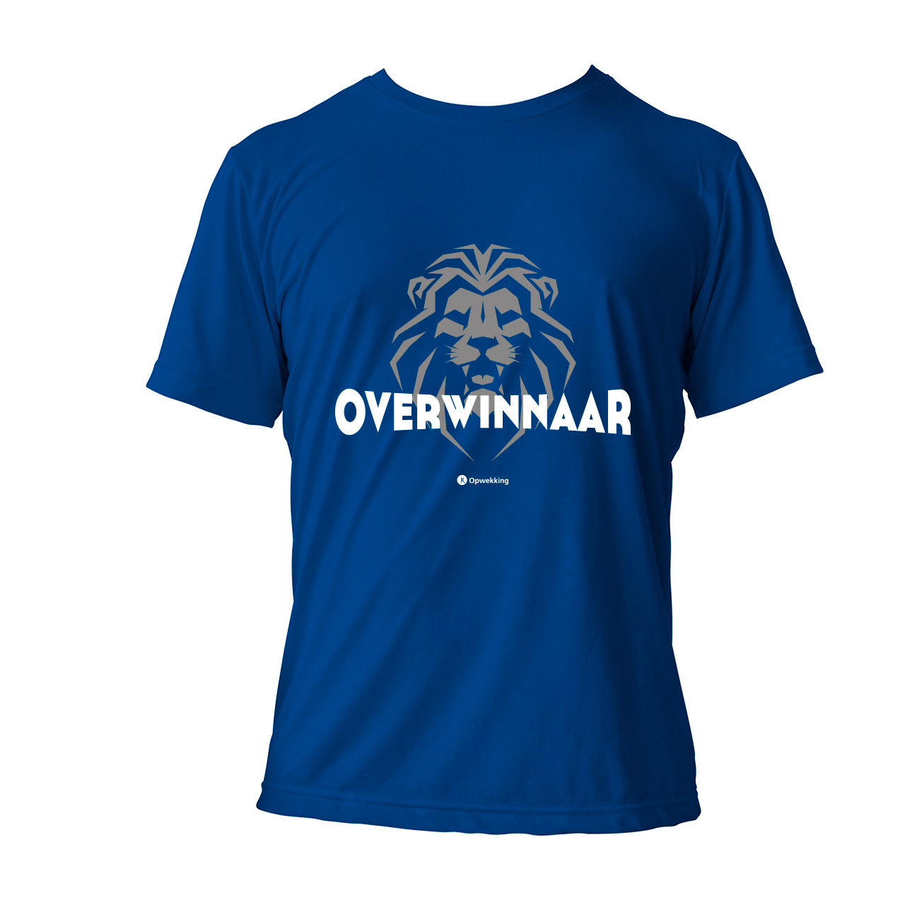 T-shirt Overwinnaar Blauw T-shirt Overwinnaar Blauw