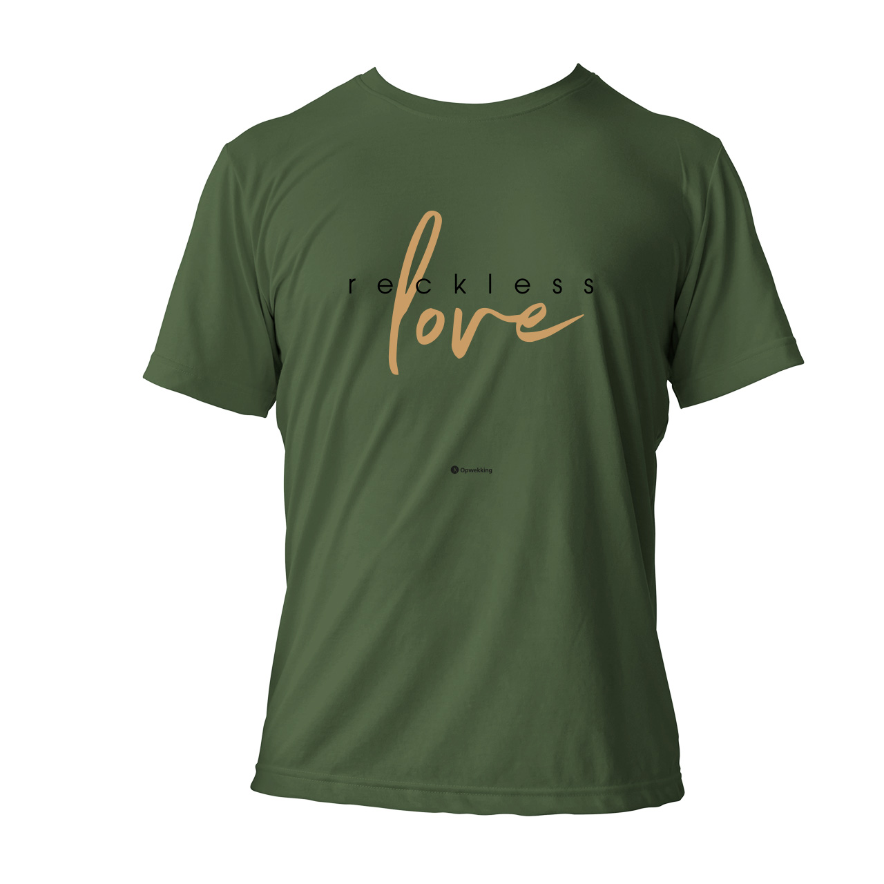 T-shirt Reckless love Groen T-shirt Reckless love Groen