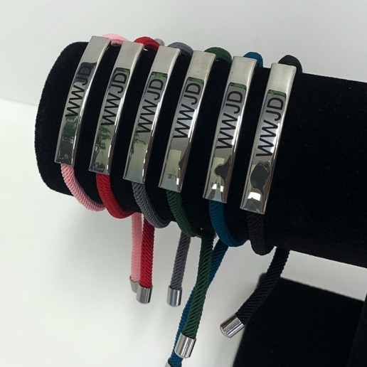 MA47601-MA47606 - touwarmband WWJD MA47601-MA47606 - touwarmband WWJD