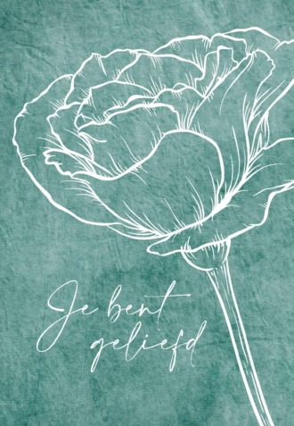 MA55024 - Wenskaart 'Je bent geliefd'