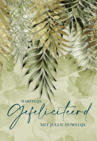 MA55028 - Wenskaart 'Gefeliciteerd met jullie huwelijk'