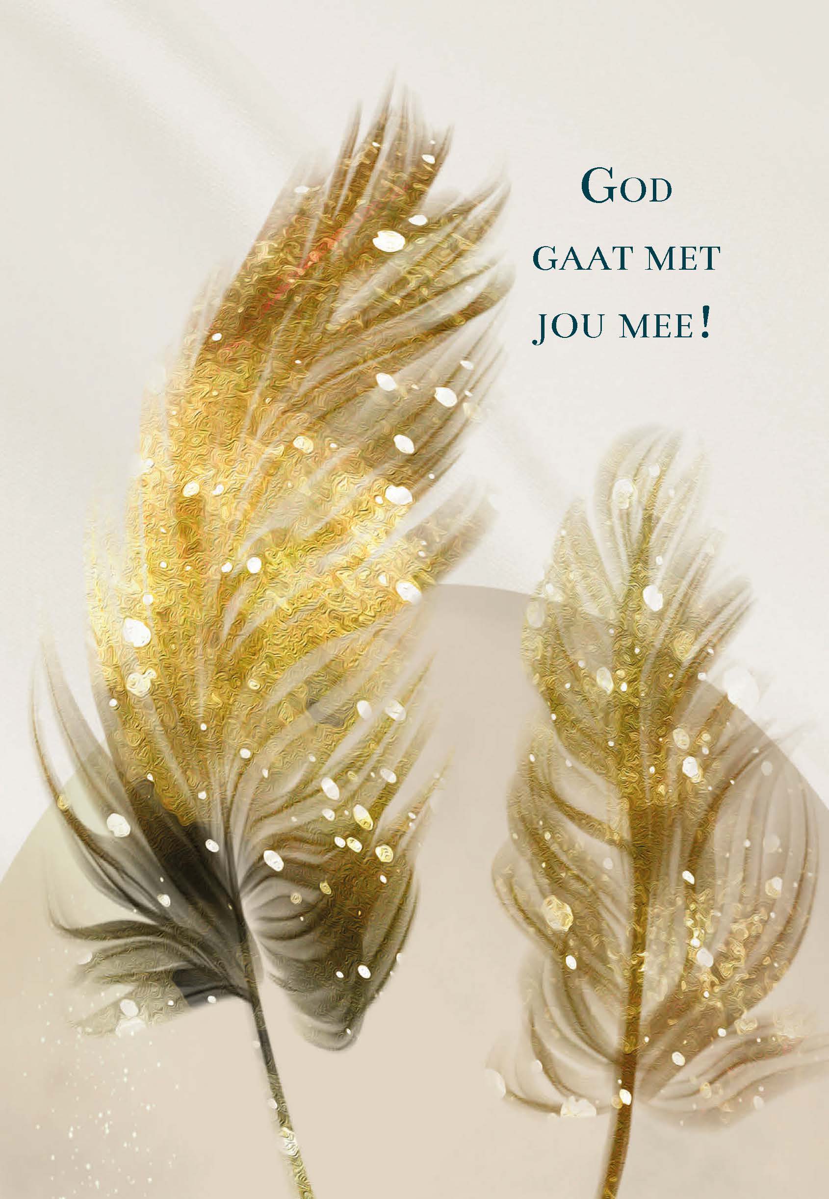 MA55035 - Wenskaart 'God gaat met jou mee' MA55035 - Wenskaart 'God gaat met jou mee'