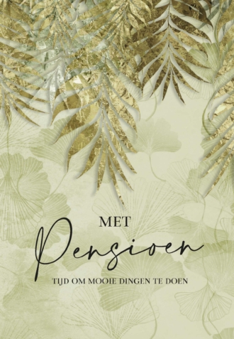 MA55041 - Wenskaart 'Met pensioen'